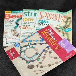 Beading Jewelry String Craft Magazine 2008 2009 Create Projects Beads